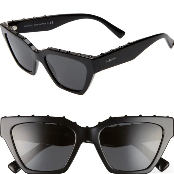 Valentino black rock studded cat eye glasses - Picture 1 of 1